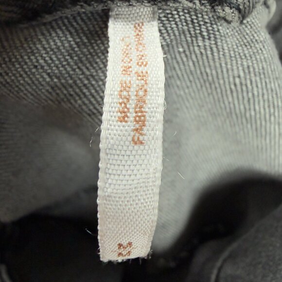 FREE PEOPLE James Dean Moto Cropped Denim Jacket Moto Zip Gray Women's M - Picture 6 of 10